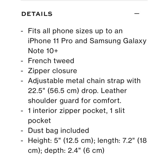 NWOT- Tory Burch Kira Small Tweed Camera Bag Crossbody in Multicolor - Picture 11 of 11